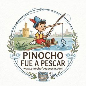 Pinocho fue a pescar Logo