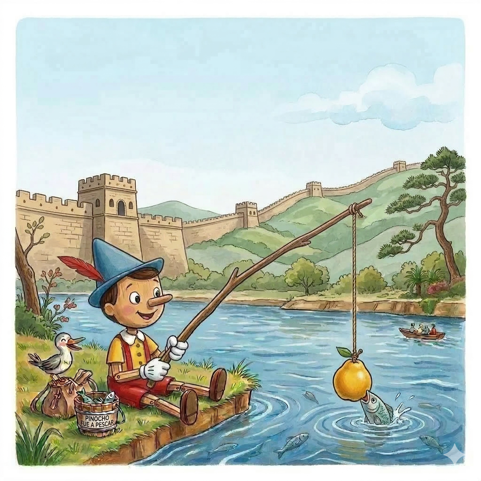 Pinocho y el Gran Río Amarillo