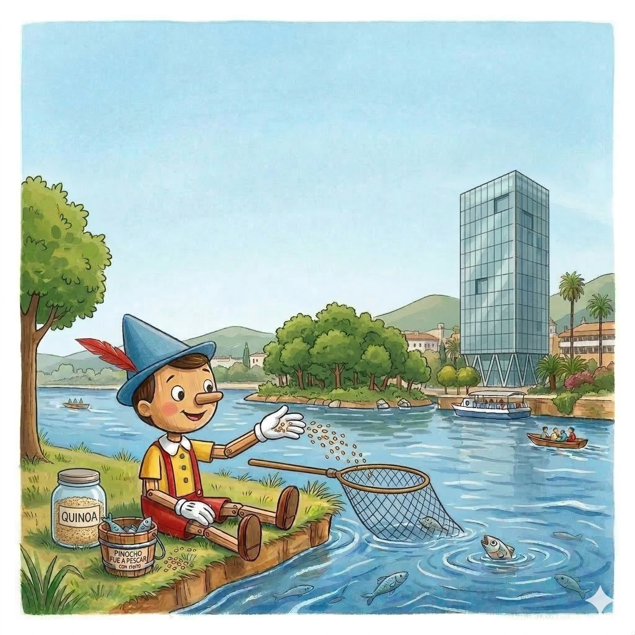 Pinocho y la isla más curiosa del mundo en el río Bidasoa