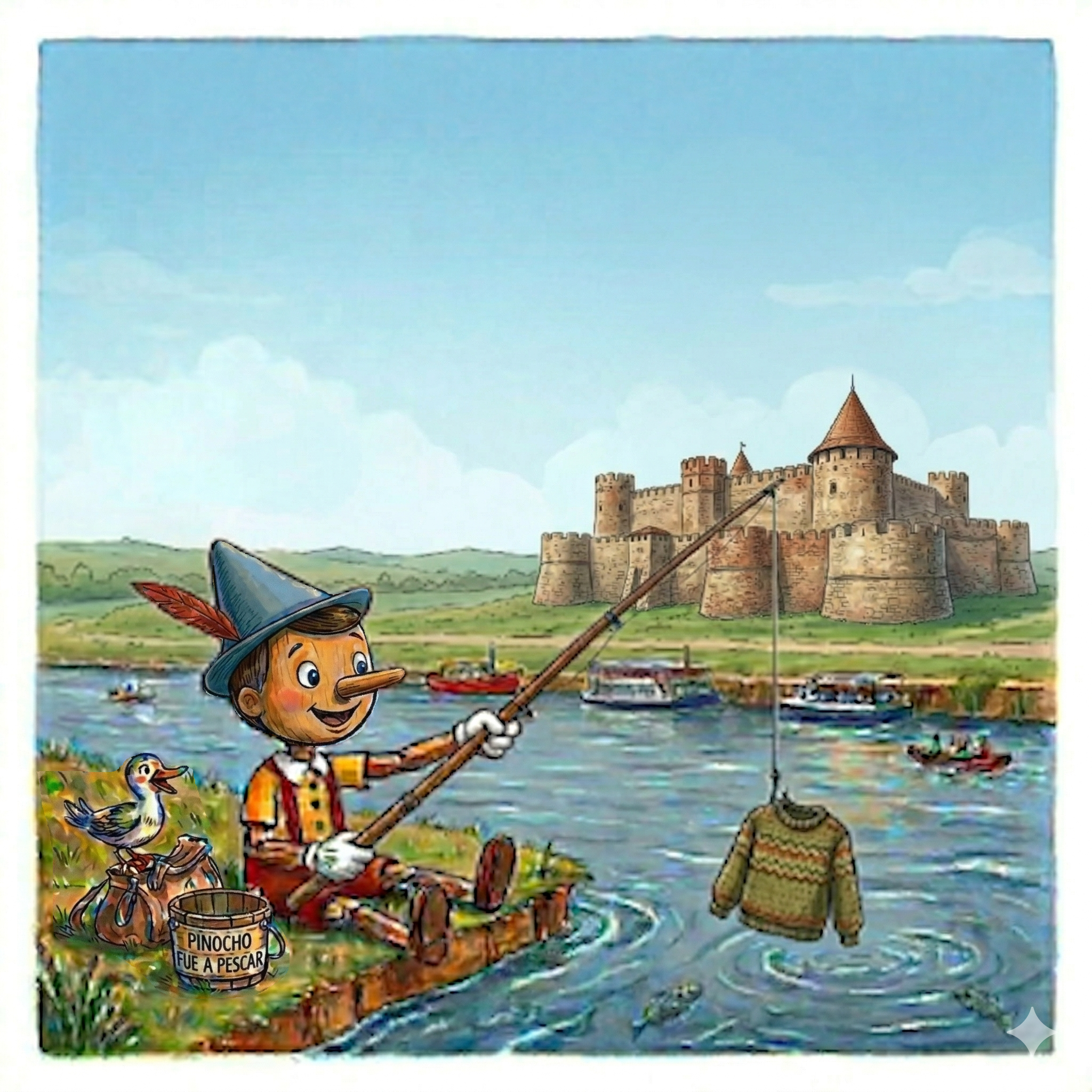 Pinocho y su fresca excursión por los misterios del río Dniéster
