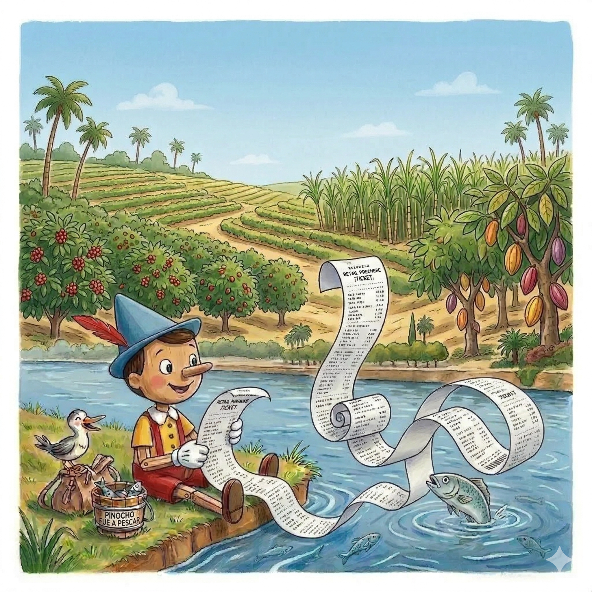 El dulce y asombroso paseo de Pinocho por el inmenso río Esequibo