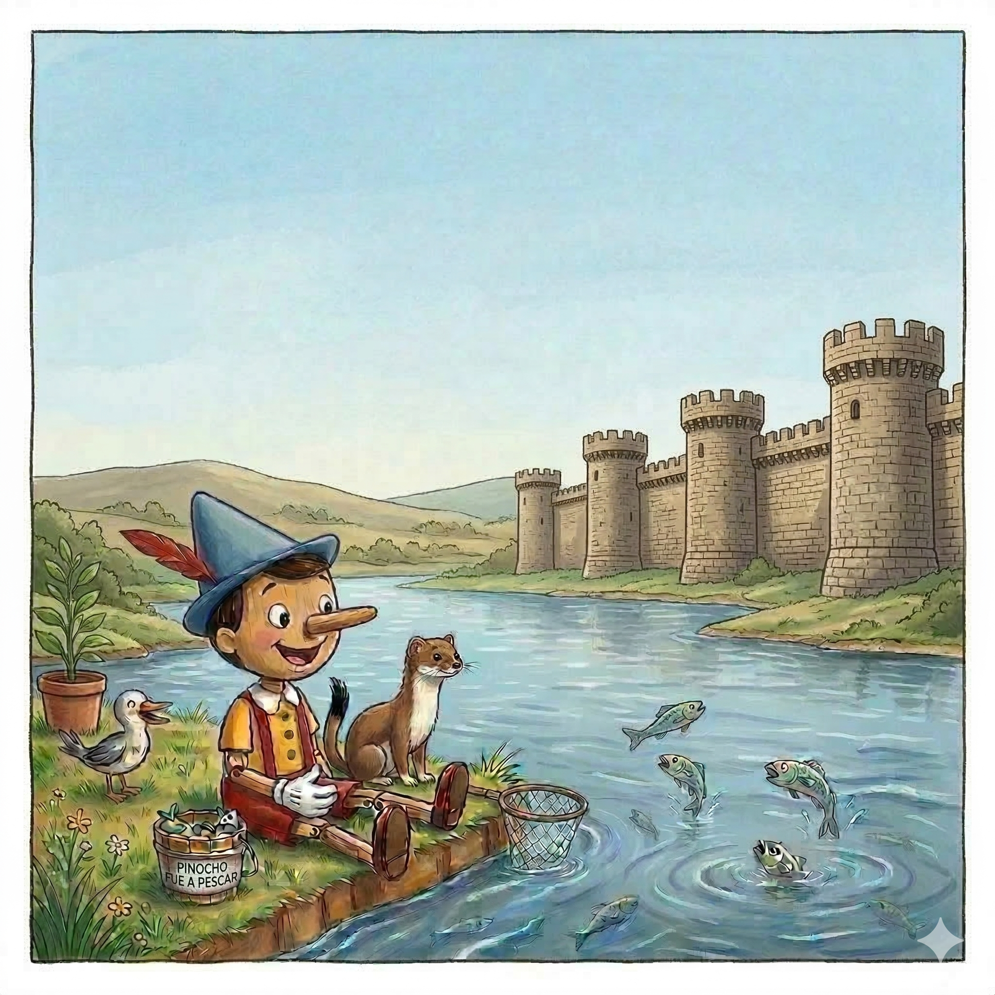 Pinocho y las murallas romanas invencibles del río Miño