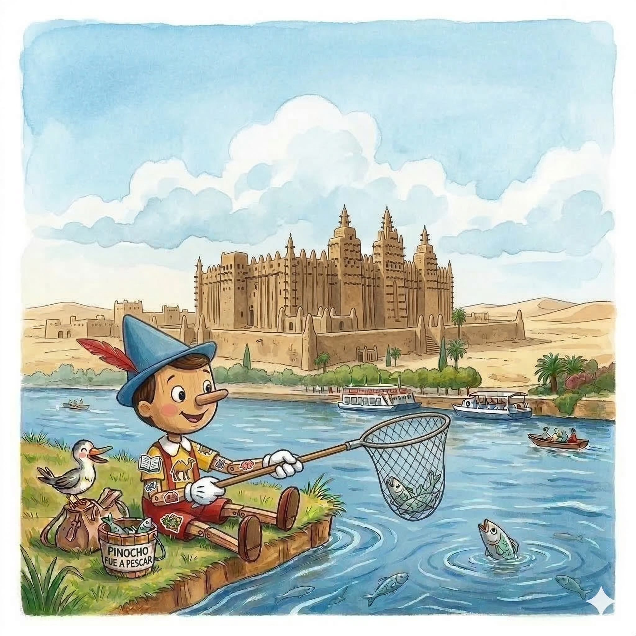 Pinocho y el Gran Viaje Dorado del Níger