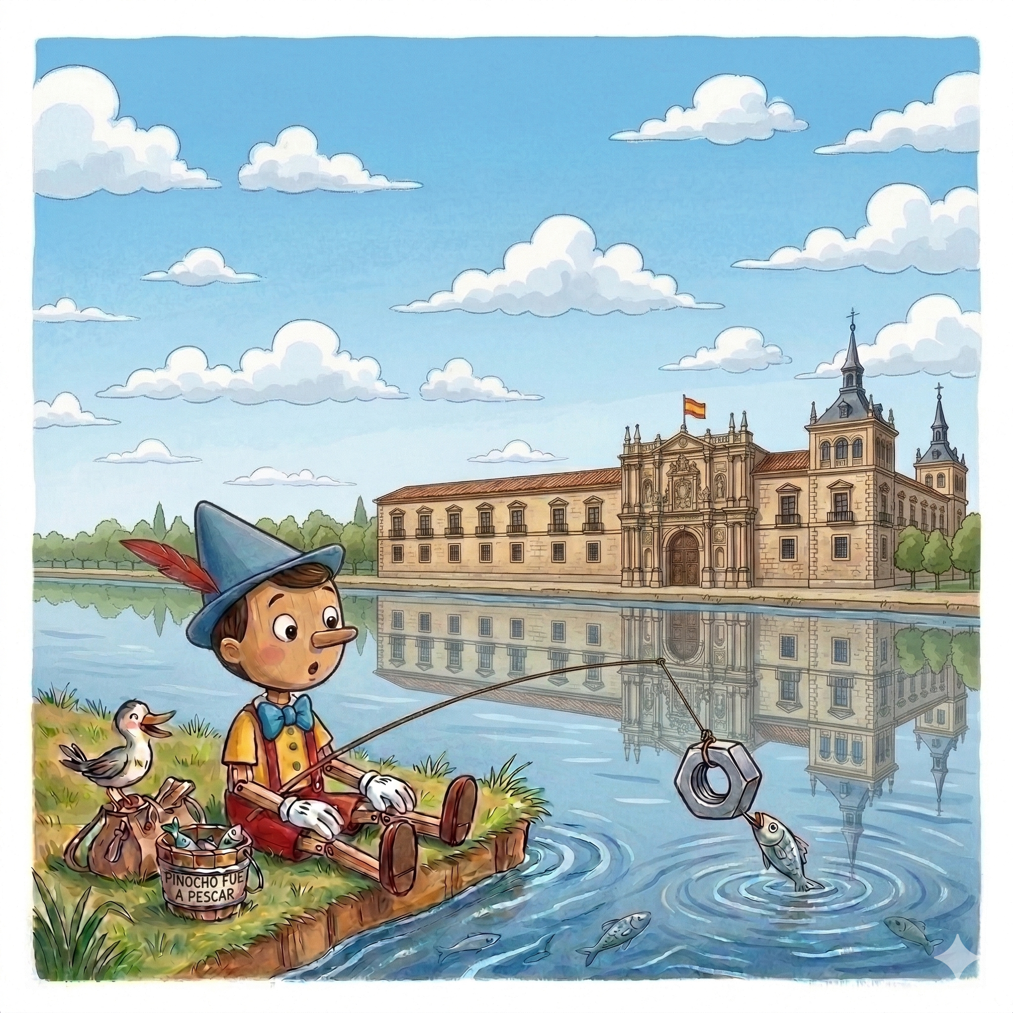 Pinocho y los valientes jinetes de la orilla del río Pisuerga