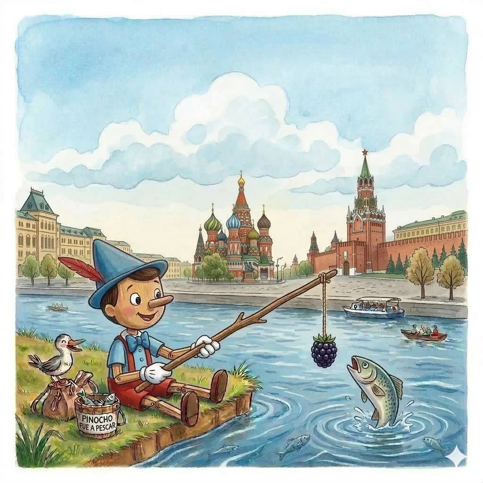 Pinocho y el Gran Viaje por el Río Volga